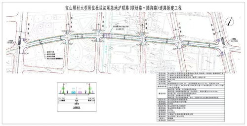 车行道与人行道同步建设 宝山道路新建工程设计方案公示引发关注